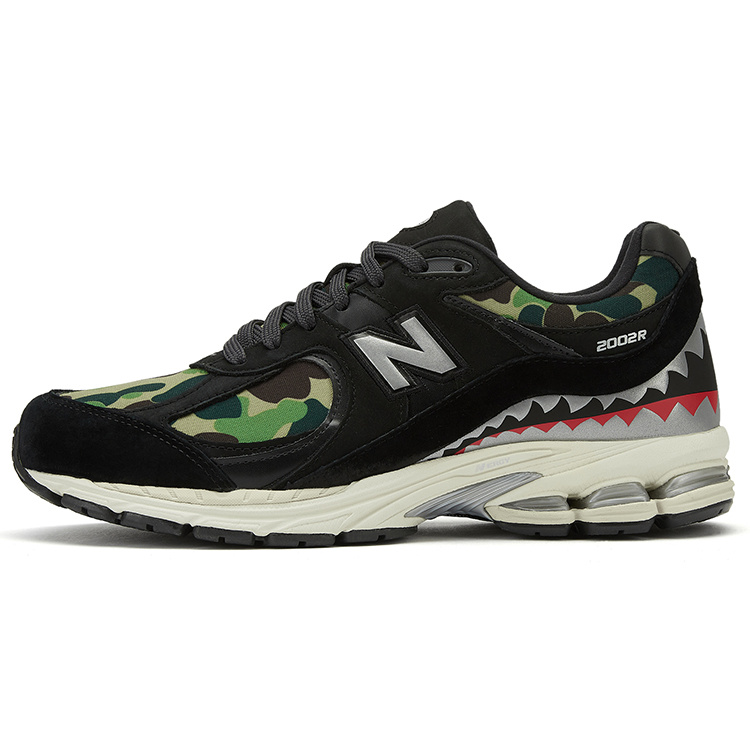 A BATHING APE x New Balance 2002R Black Camo