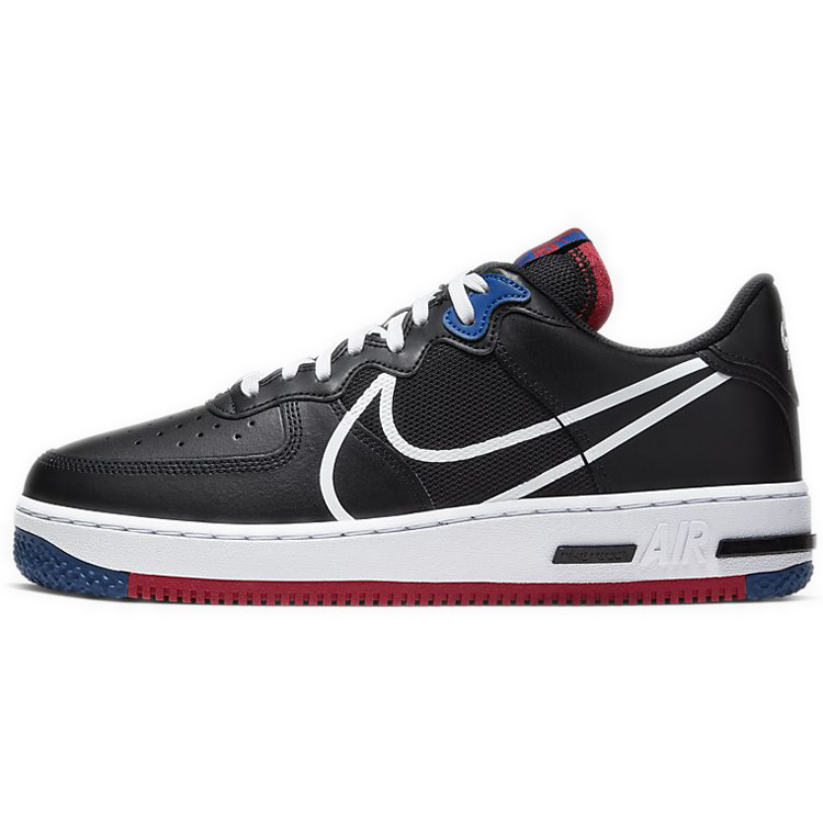Nike Air Force 1 Low Black Red Blue