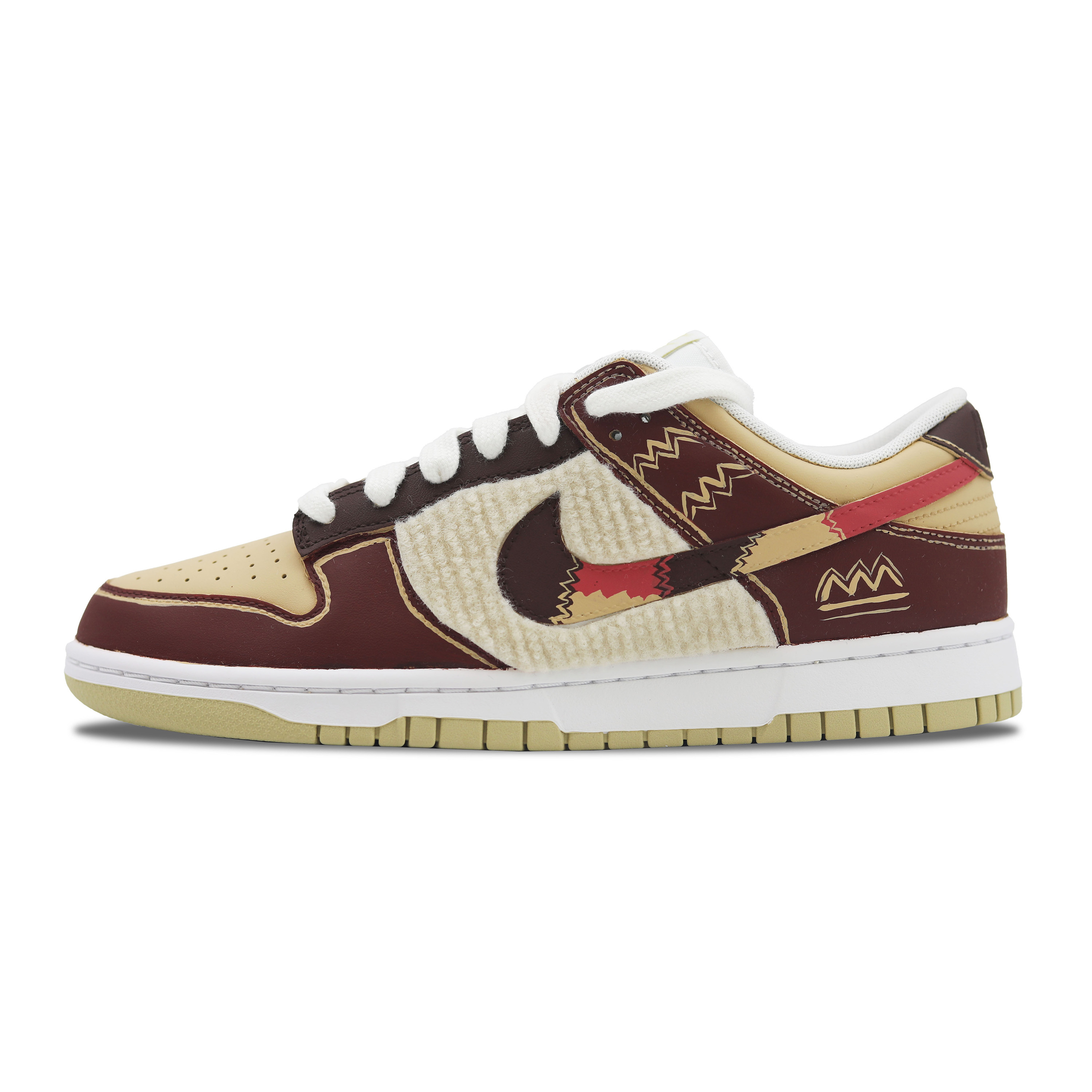 Nike Dunk Low White Yellow Red
