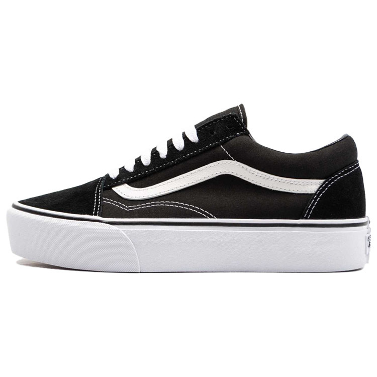 Vans Old Skool Platform Black White