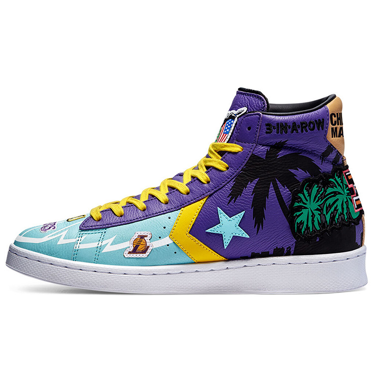 Chinatown Market x Converse Cons Pro Leather Hi "Lakers Championship Jacket"
