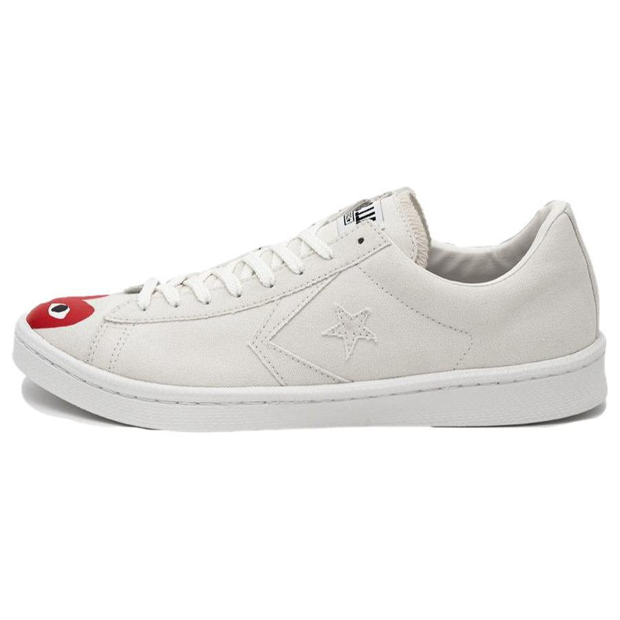 Comme des Garçons PLAY x Converse Pro Leather Low White Red