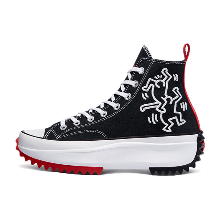 Converse Run Star Hike Black White Red